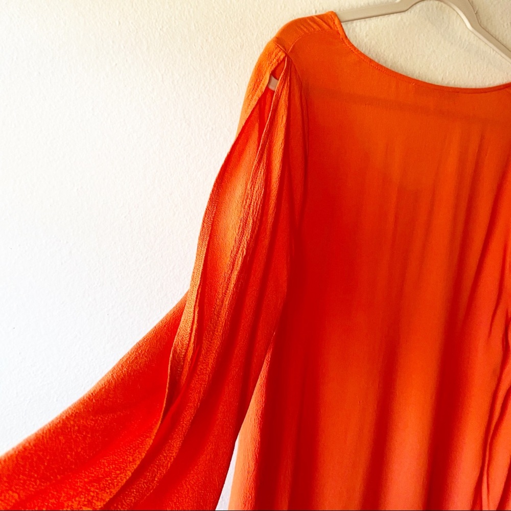 LOVERS + FRIENDS Orange Arm Slit Mini Dress - Picture 6 of 8
